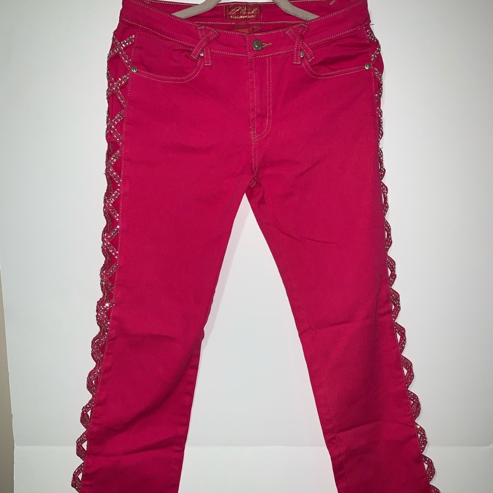 Platnium Plush Pink Size 11 Studded Sides And Back
